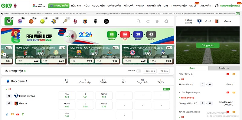 Kèo Bóng Đá Serie A - Tỷ Lệ Kèo Hấp Dẫn Và Thông Tin Mới Nhất Tại OK9 1 Bảng Kèo Bóng Đá Serie A Hôm Nay: Cập Nhật Tỷ Lệ Kèo Trực Tiếp tại OK9